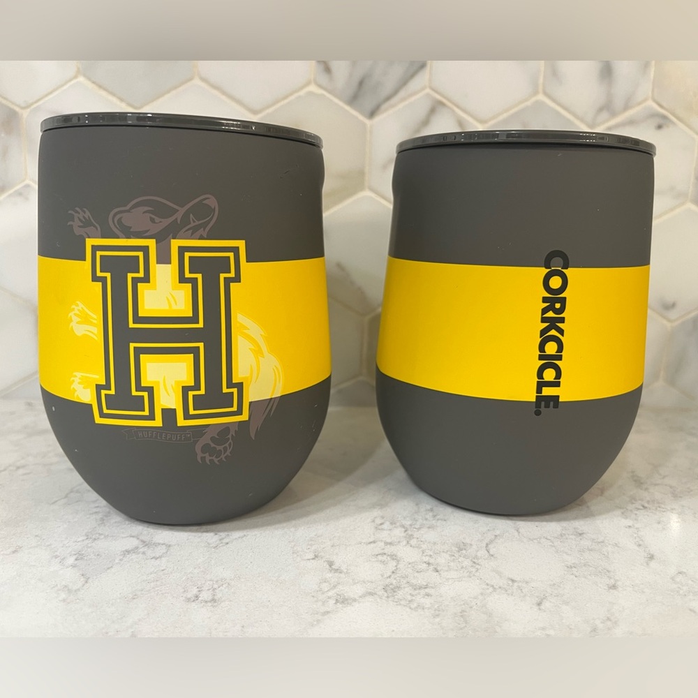 Corkcicle Harry Potter Hufflepuff Soft Touch Wine Tumbler Set - 12 oz